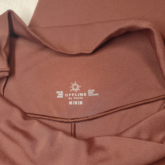 OFFLINE Aerie Real Me Hig Rise Flare Legging in Chocolate| Medium - Picture 2 of 6